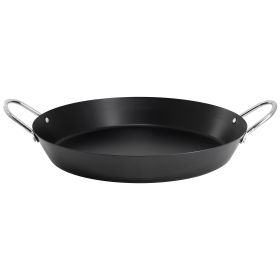 Oster Smithfire 16 Inch Nonstick Carbon Steel Paella Pan in Dark Gray