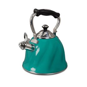 Mr Coffee Alberton Tea Kettle with Lid in Emerald Green