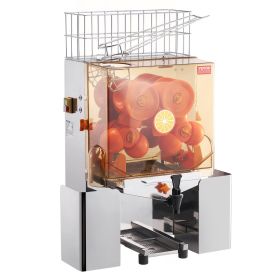 VEVOR Commercial Orange Juicer Machine, 120W Automatic Juice Extractor with Water Tap, Stainless Steel Orange Squeezer 20 Oranges/Minute