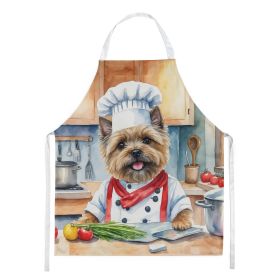 Cairn Terrier The Chef Apron Cooking Kitchen Server Baking Crafts Gardening for Adult Women Men, Unisex, Large, Multicolor