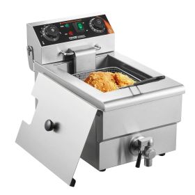 VEVOR Commercial Electric Deep Fryer Countertop Deep Fryer 1500W 11.6Qt / 11L